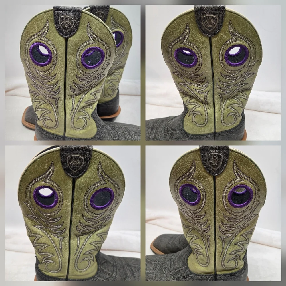 Ariat 10011808 Heritage Roughstock Western Leather Cowboy Mens Boots Size 9 - Picture 13 of 14